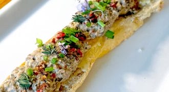 Ciabatta Crisp Bread with Truffled Mushroom Paté
