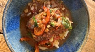 Sausage & Pulses in a Smokey Sauce