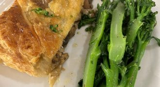 Chicken & Mushroom Pastry Slice