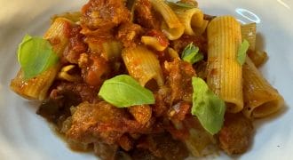 Chorizo & Tomato Rigatoni