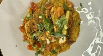 Spiced Chicken Breast with Dal