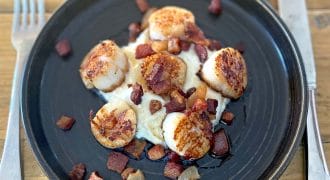 Scallops, Pancetta & Spiced Cauliflower Purée