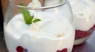 Vanilla raspberry creams
