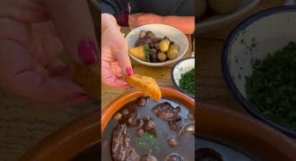 The finishing touch for coq au vin