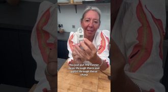 How I get runner beans so uniformly thin