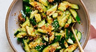Smacked cucumbers